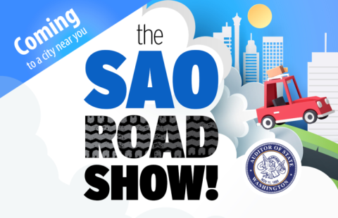 Promotional flyer for SAO Roadshow in fall 2019